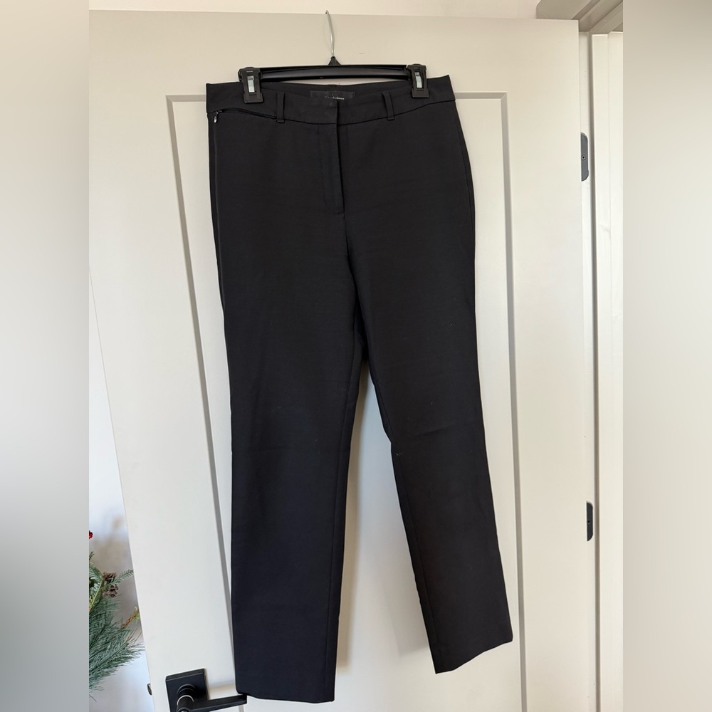 White House Black Market Straight Leg Black Pants